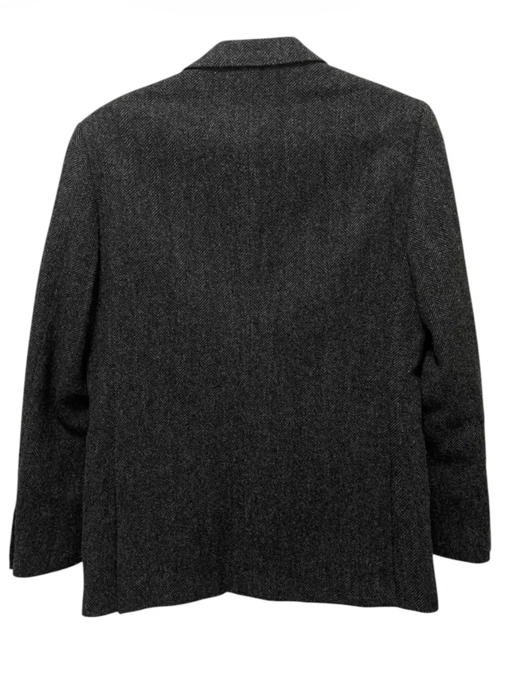 J Crew Charcoal Black Herringbone English Wool Ludlow Jacket Yorkshire Tweed 40R